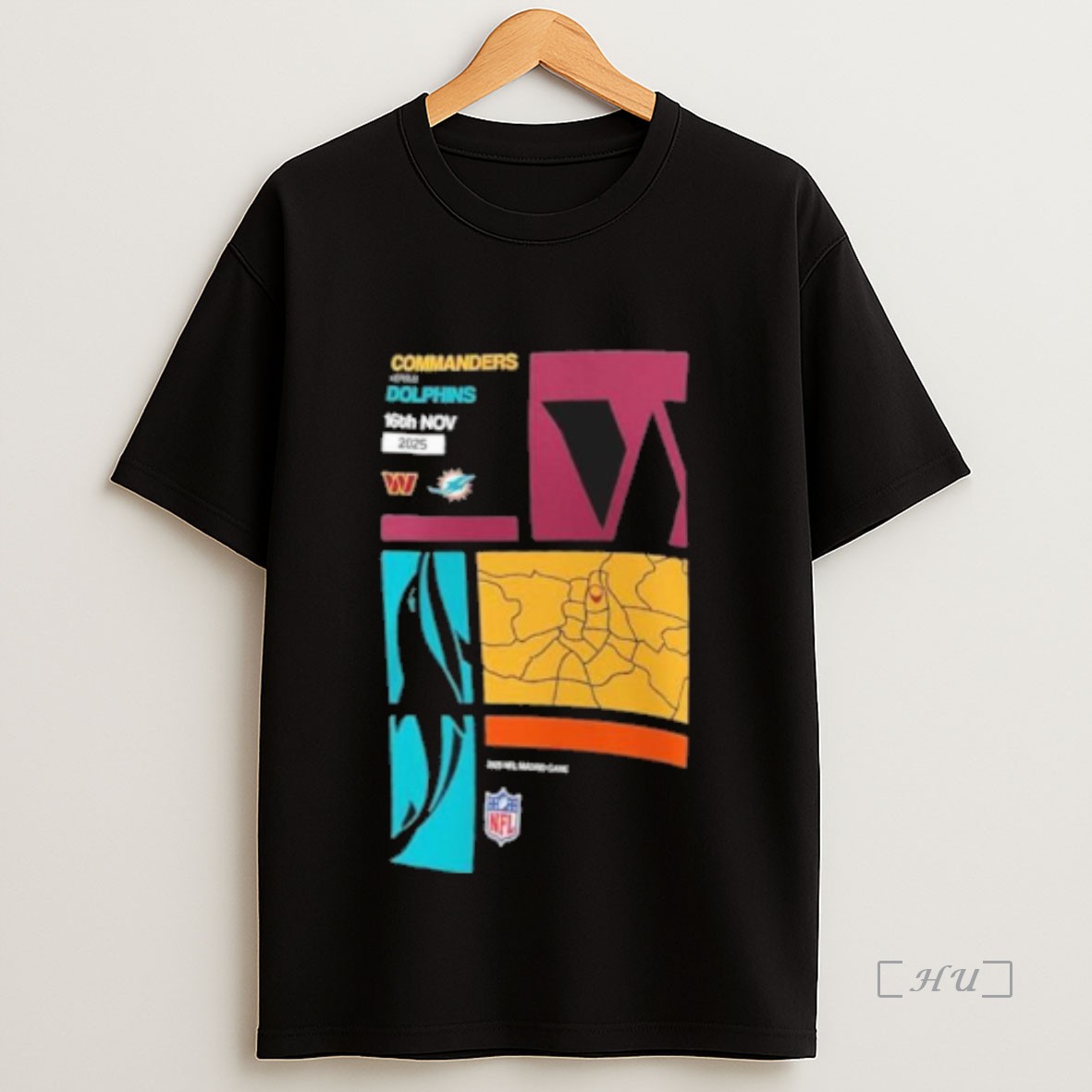 Officials Commanders Vs Dolphins Nfl Madrid Match Up 16th Nov 2025 Premium Shirt Sweatshirt Tee