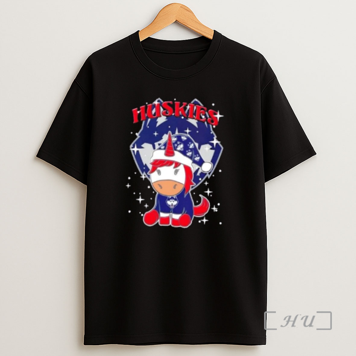 Officials Connecticut Huskies Football X Unicorn Merry Christmas Premium Shirt Sweatshirt Tee