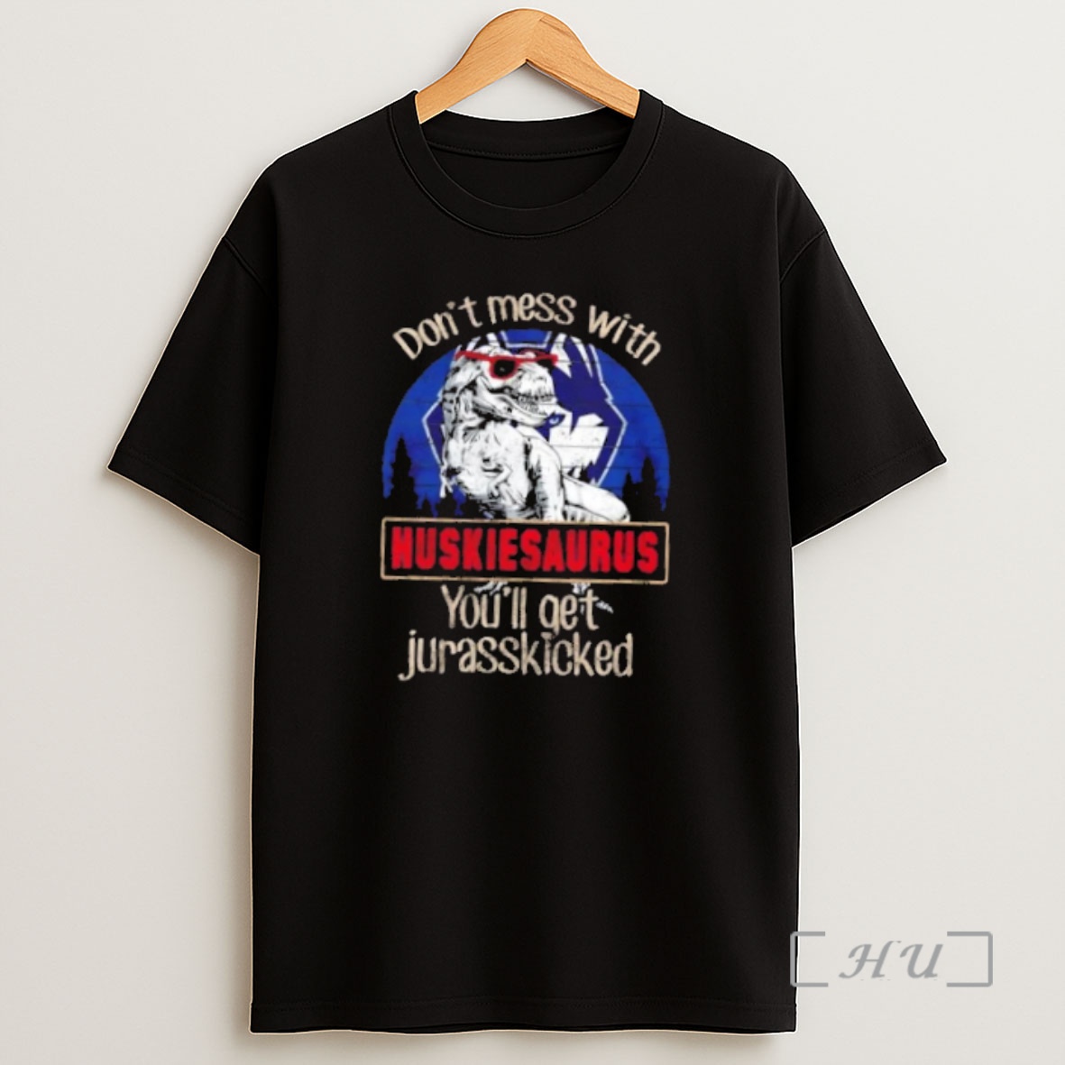 Officials Connecticut Huskies Dont Mess With Huskiesaurus Youll Get Jurasskicked Premium Shirt Sweatshirt Tee
