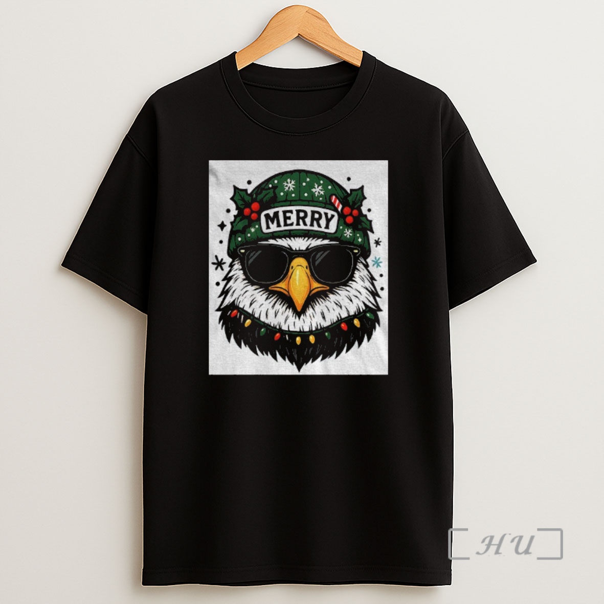 Officials Cool Sunglasses Eagle Head Merry Eagles Christmas Nfl Premium Shirt Sweatshirt Tee