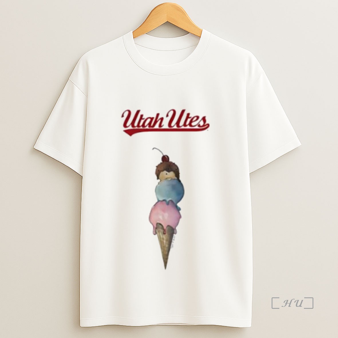 Officials Cream Utah Utes Triple Scoop Premium Shirt Sweatshirt Tee