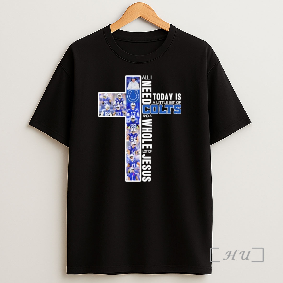 Officials Cross All I Need Today Is A Little Bit Of Indianapolis Colts Players And A Whole Lot Of Jesus Premium Shirt Sweatshirt Tee 1