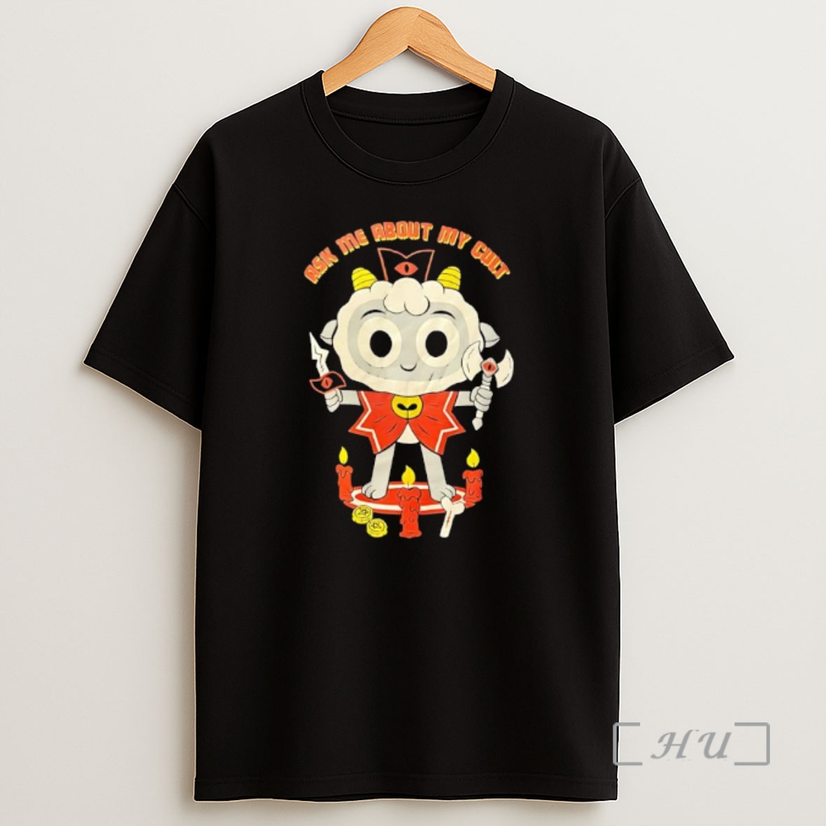 Officials Cult Of The Lamb Ask Me About My Cult Premium Shirt Sweatshirt Tee
