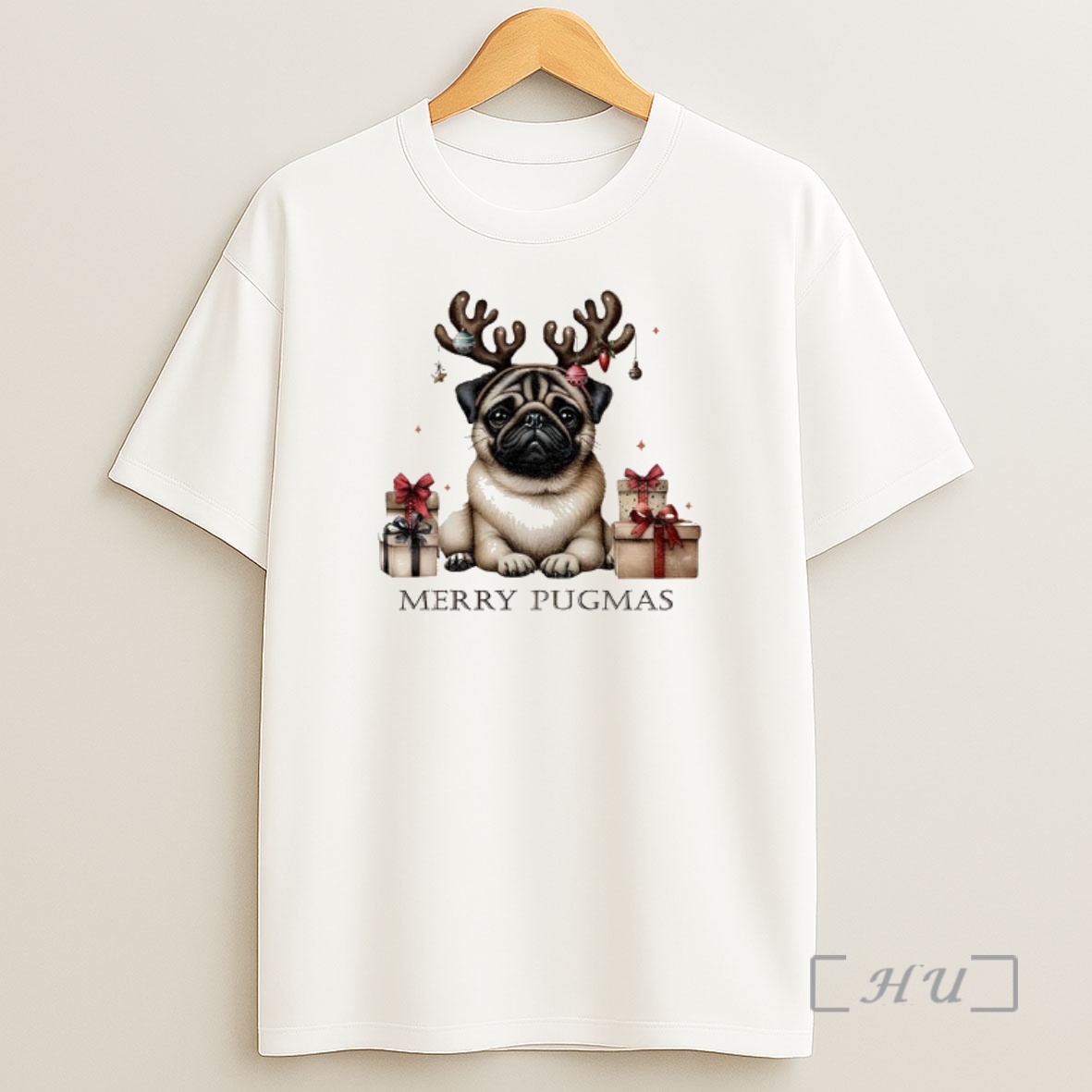 Officials Cute Pug Dog Merry Pugmas Merry Christmas Premium Shirt Sweatshirt Tee