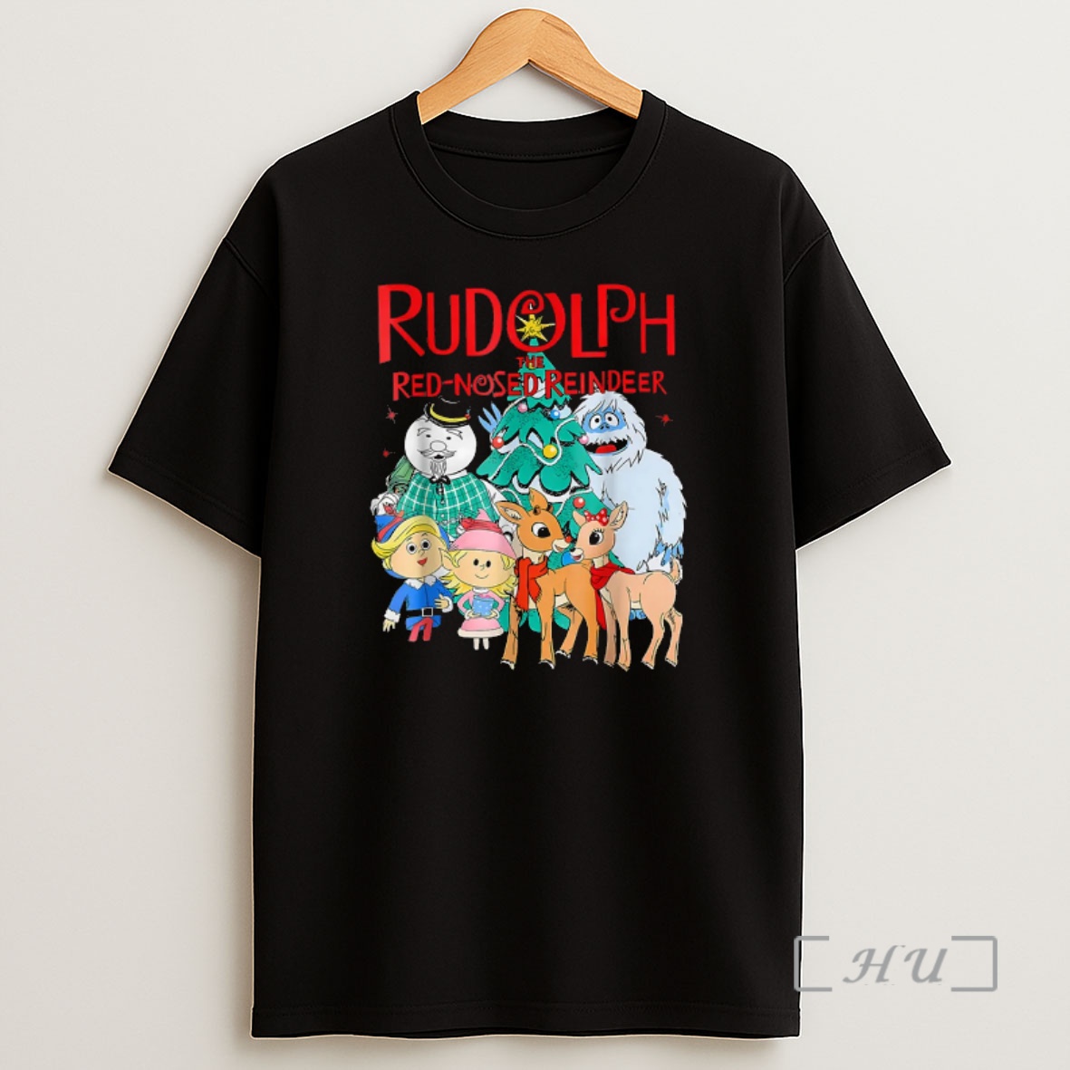Officials Cute Rudolph The Red Nosed Reindeer Christmas Tree Premium Shirt Sweatshirt Tee