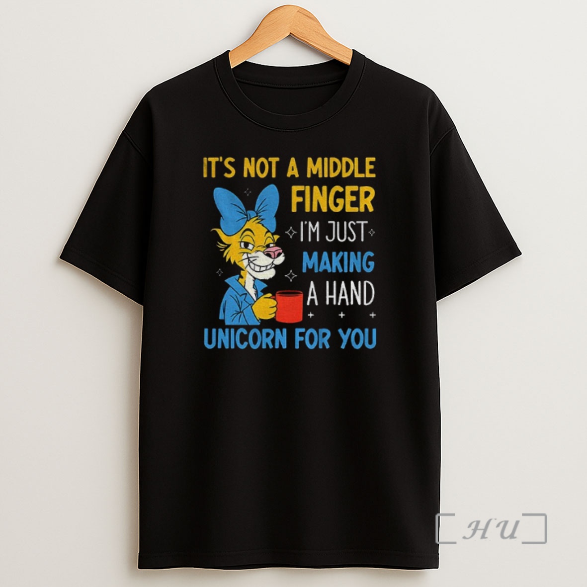 Officials Cute Tiger Its Not A Middle Finger Im Just Making A Hand Unicorn For You Premium Shirt Sweatshirt Tee