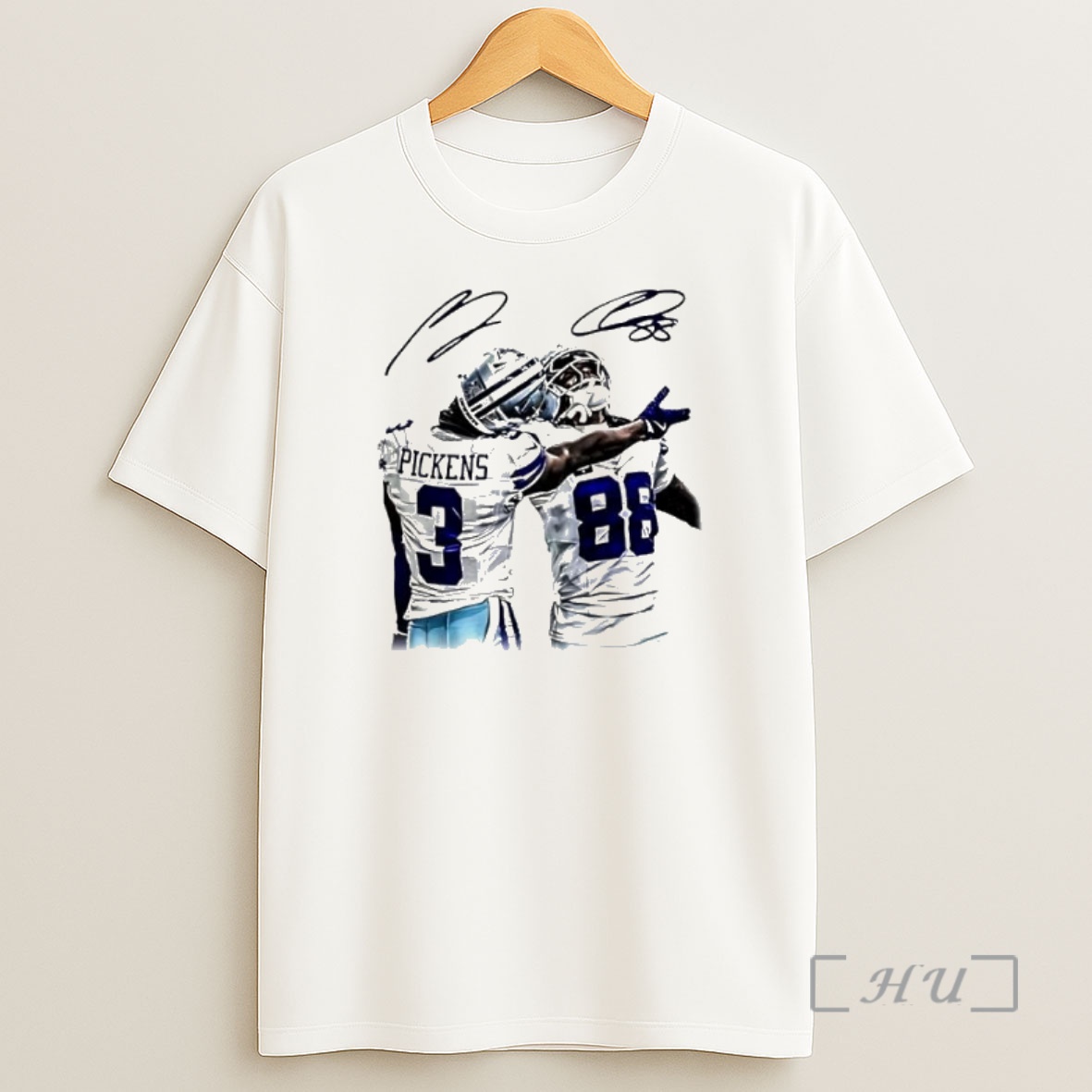 Officials Dallas Cowboys Dak Prescott Ceedee Lamb Signed Premium Shirt Sweatshirt Tee