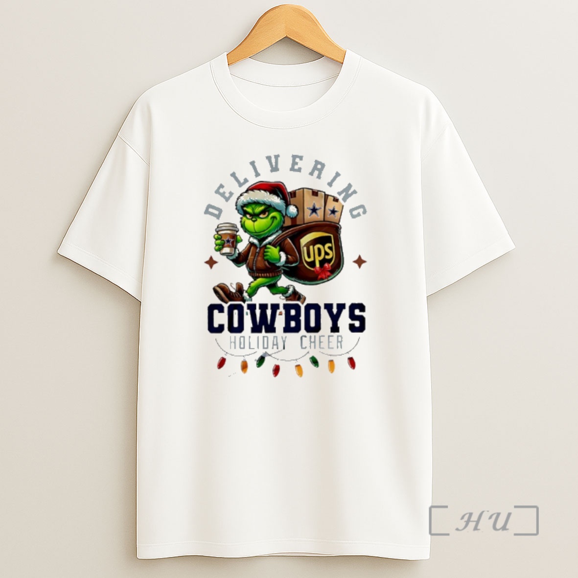Officials Dallas Cowboys Grinch Delivering Ups Holiday Cheer Christmas Premium Shirt Sweatshirt Tee