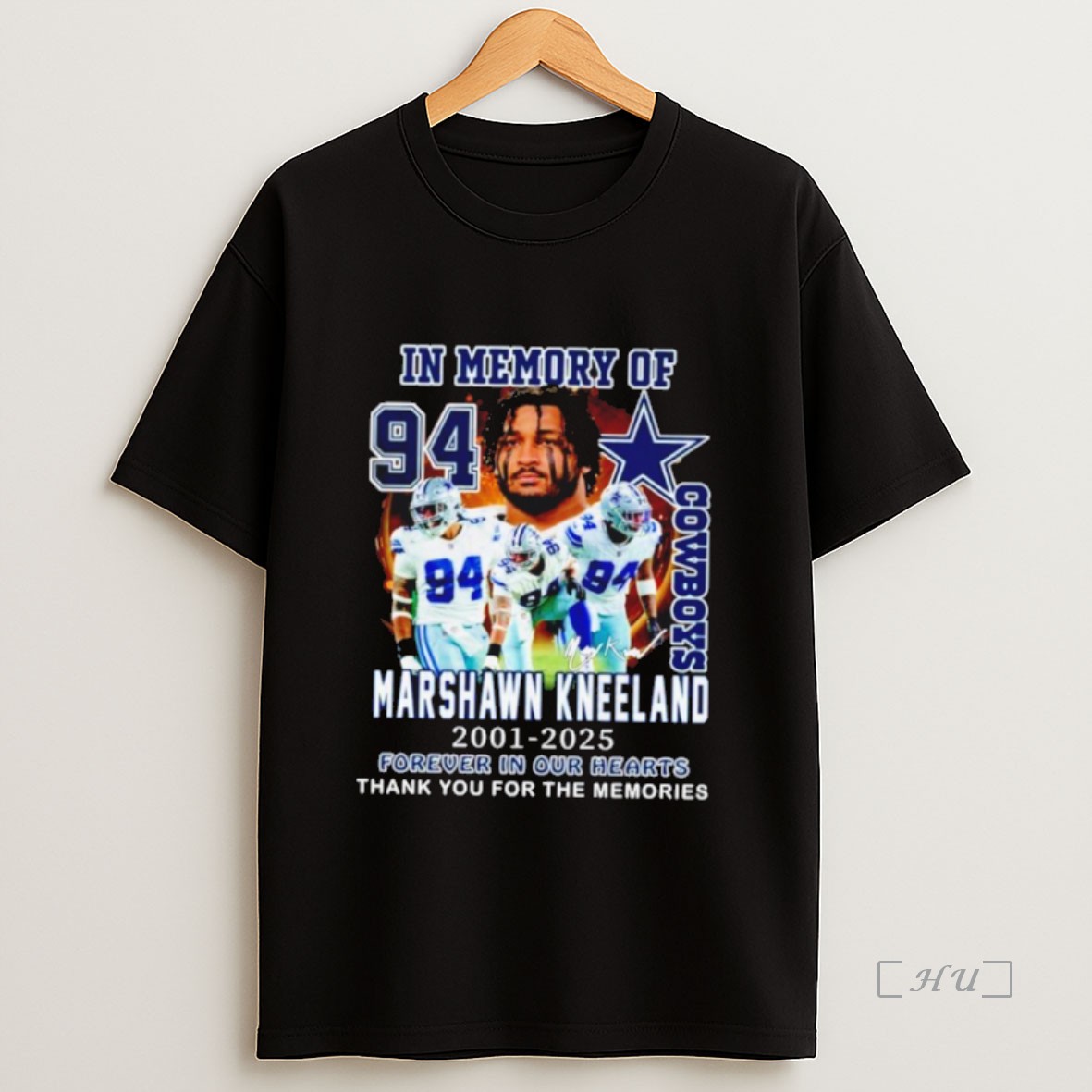 Officials Dallas Cowboys In Memory Of Marshawn Kneeland 2001 2025 Thank You For The Memories Premium Shirt Sweatshirt Tee