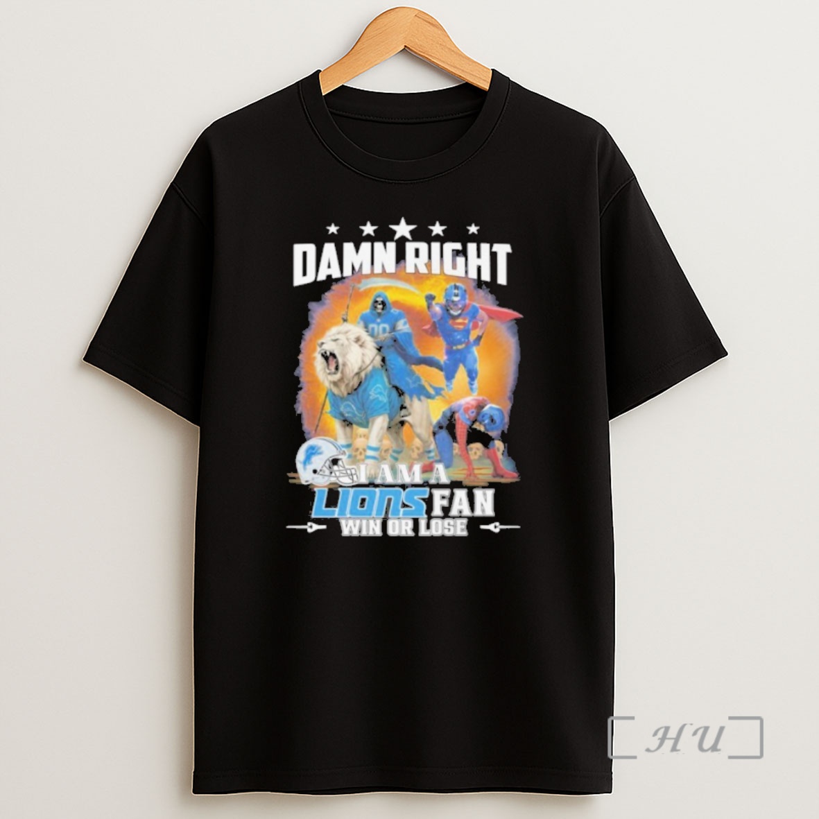 Officials Damn Right I Am A Lions Fan Win Or Lose Premium Shirt Sweatshirt Tee