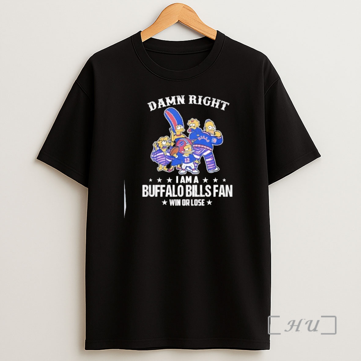 Officials Damn Right I Am A The Simpsons X Buffalo Bills Fan Win Or Lose Premium Shirt Sweatshirt Tee