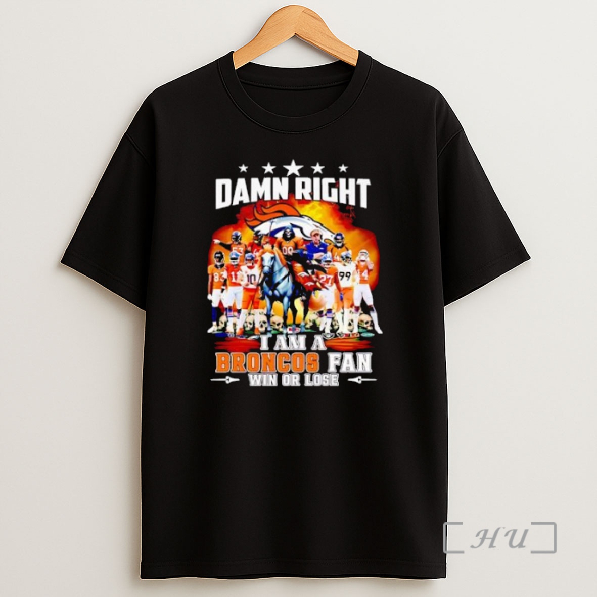 Officials Damn Right I Am A Broncos Fan Win Of Lose 2025 Mascot Vintage Premium Shirt Sweatshirt Tee