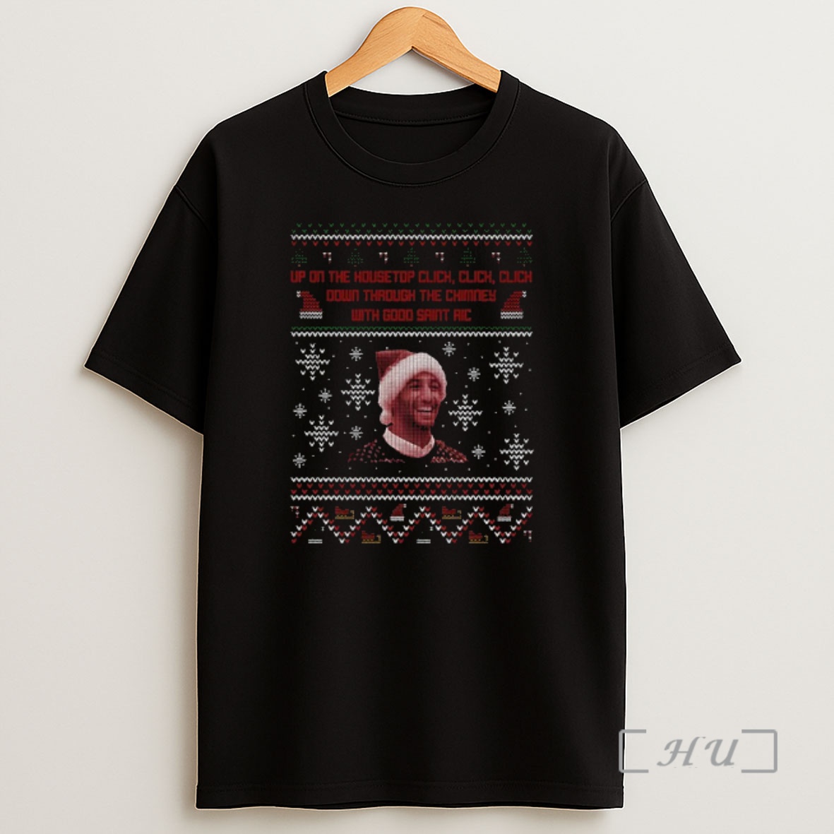 Officials Daniel Ricciardo Up On The Housetop Click Click Click Down Through The Chimney With Good Saint Ric Merry Christmas Premium Shirt Sweatshirt Tee