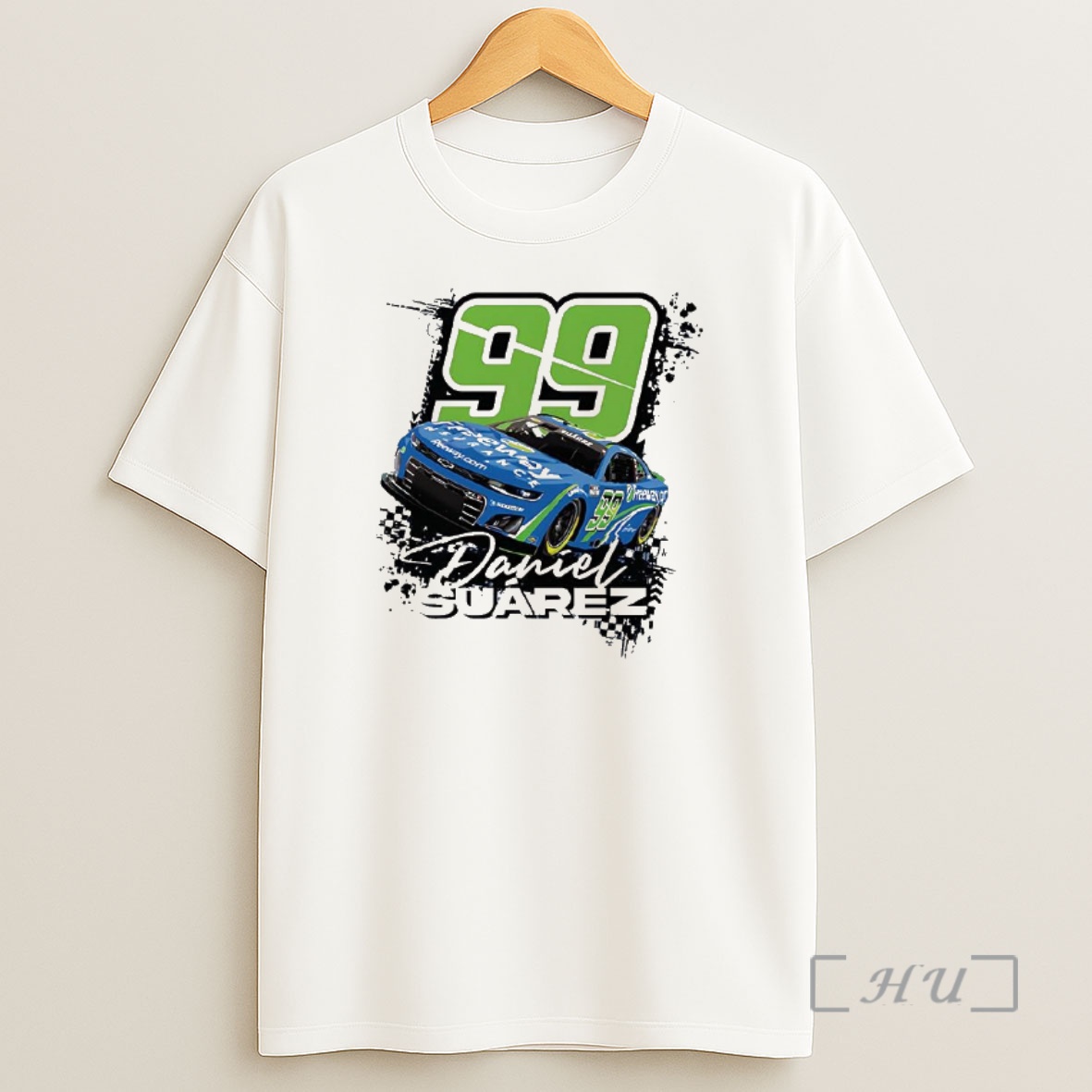Officials Daniel Suarez Trackhouse Racing Chevrolet Camaro Number 99 Freeway Insurance Premium Shirt Sweatshirt Tee