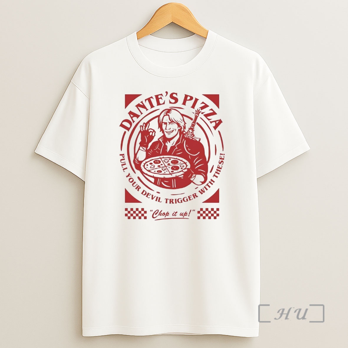 Officials Dantes Pizza Pull Your Devil Trigger With These Premium Shirt Sweatshirt Tee