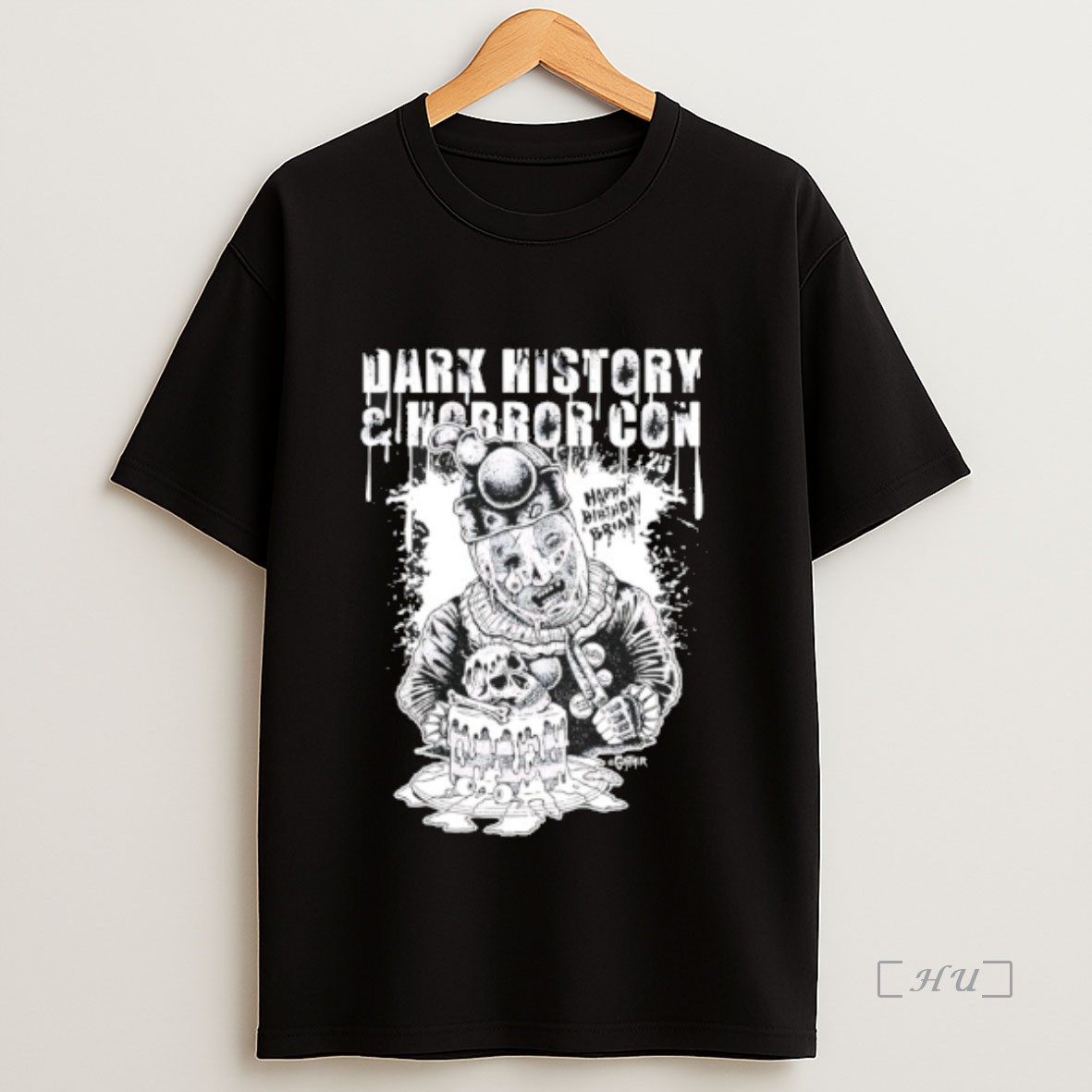 Officials Dark History And Horror Con Happy Birthday Brian Premium Shirt Sweatshirt Tee