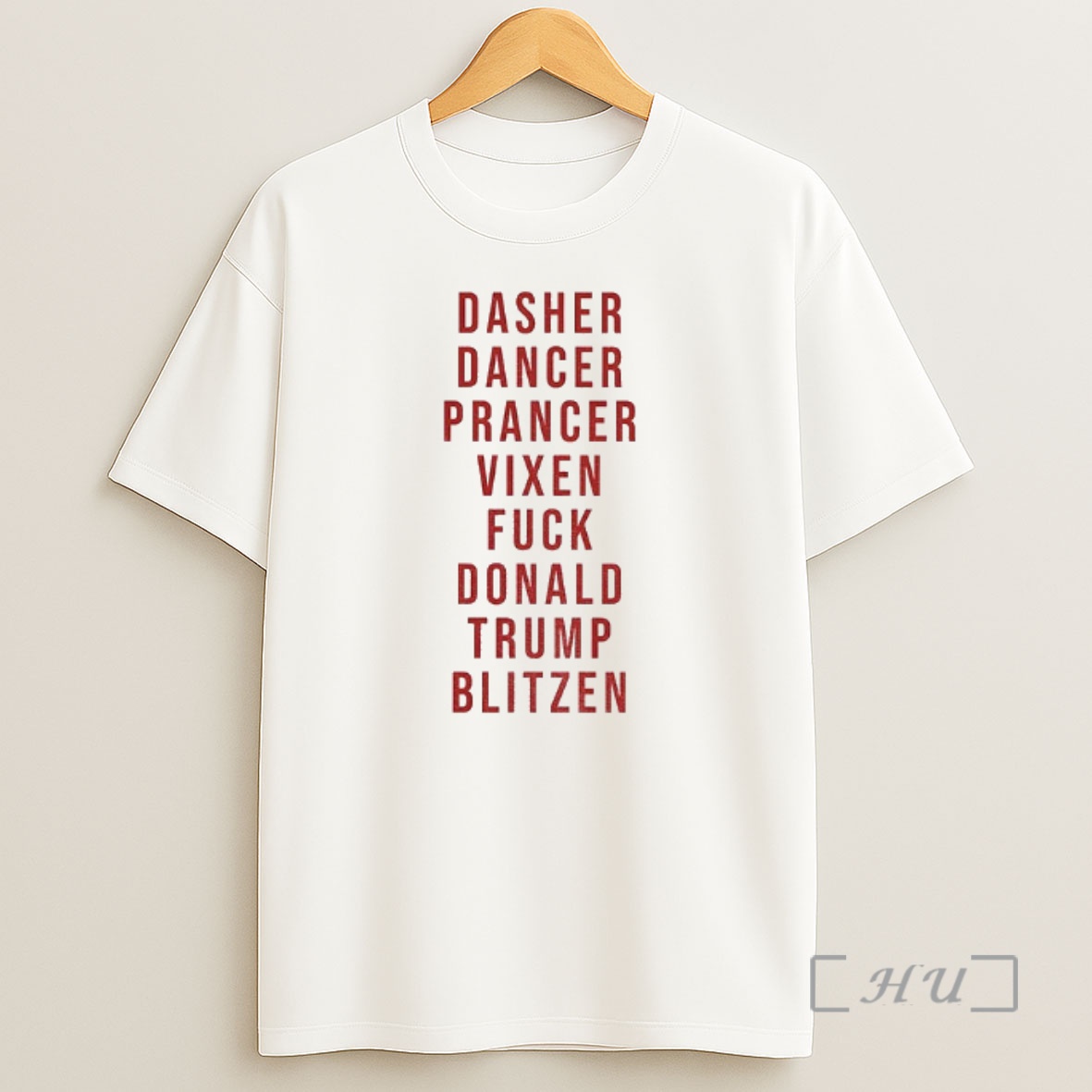 Officials Dasher Dancer Prancer Vixen Fuck Donald Trump Blitzen Anti Trump Premium Shirt Sweatshirt Tee