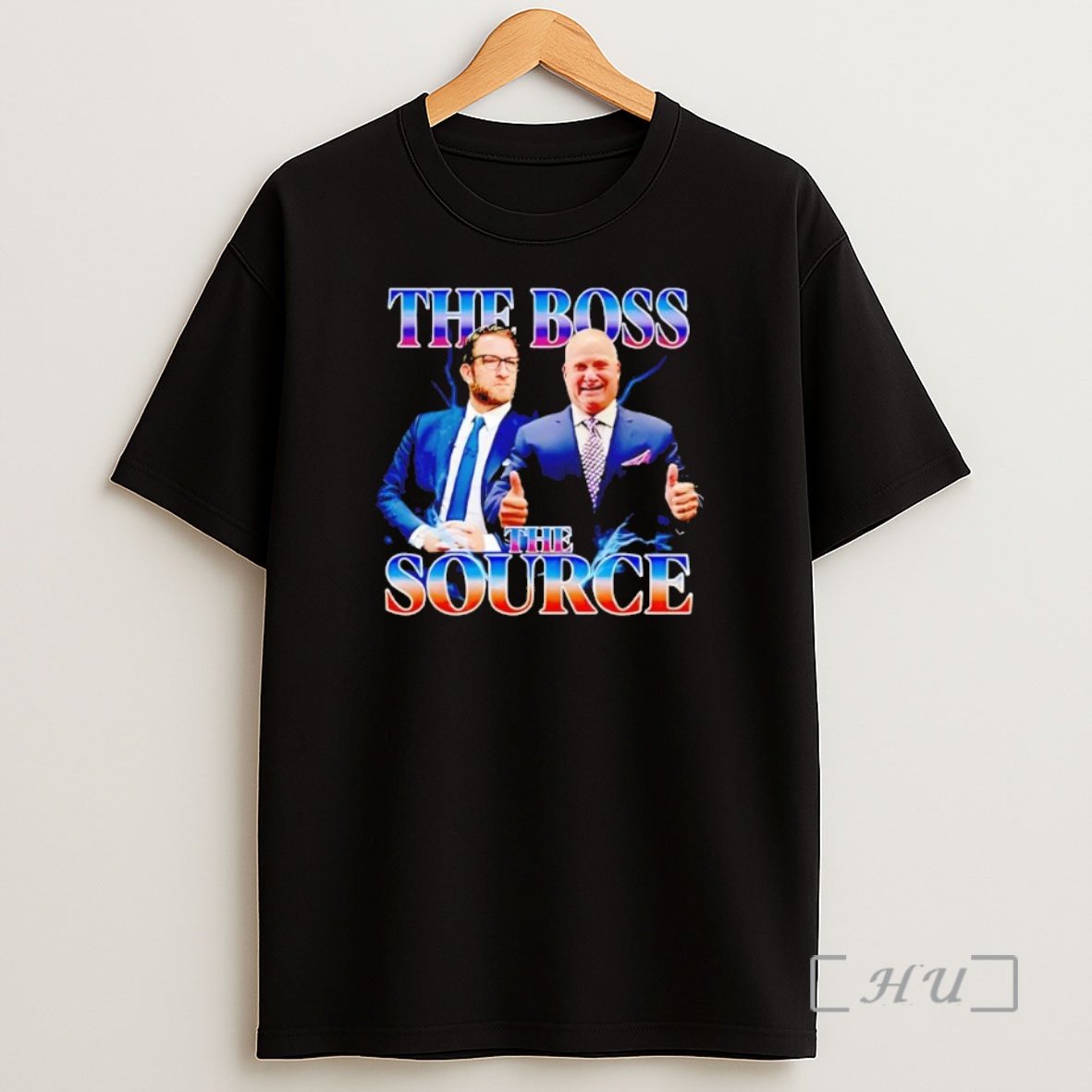 Officials Dave Portnoy And Stu Feiner The Boss The Source Classic Black Premium Shirt Sweatshirt Tee