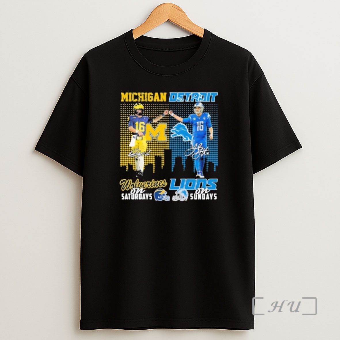 Officials Davis Warren Michigan On Saturdays And Goff Lions On Sundays Premium Shirt Sweatshirt Tee