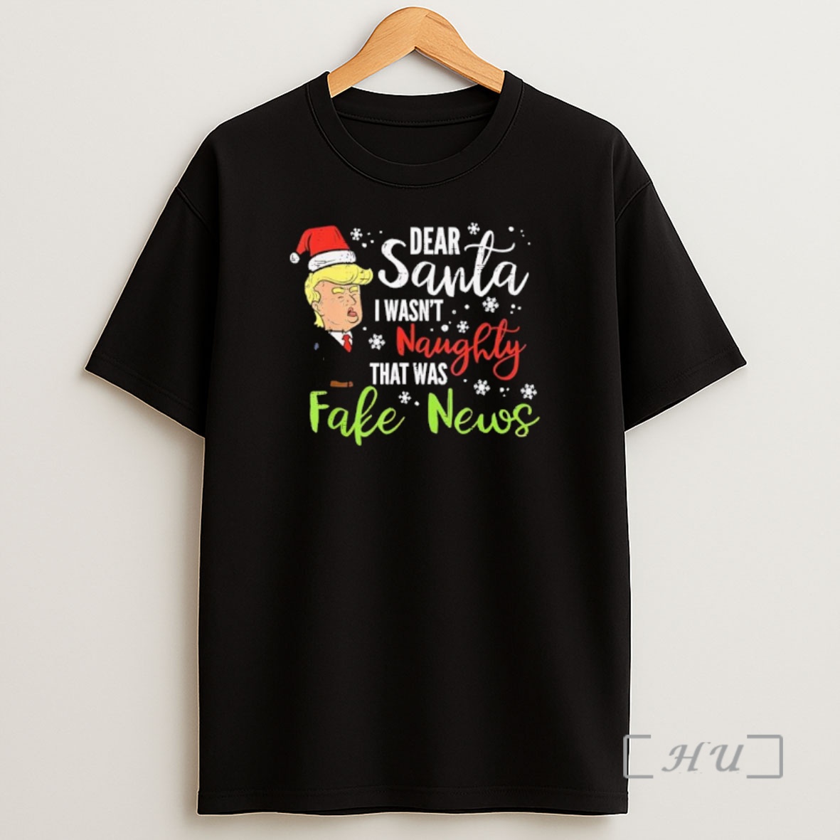 Officials Dear Santa I Wasnt Naughly That Was Fake News Christmas Trump Premium Shirt Sweatshirt Tee