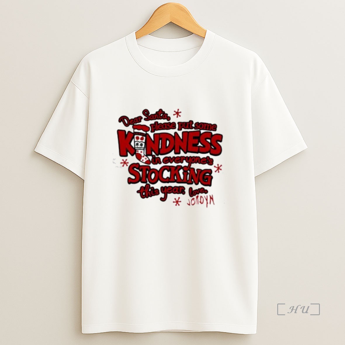 Officials Dear Santa Please Put Some Kindness Stocking In Everyones This Year Love Premium Shirt Sweatshirt Tee