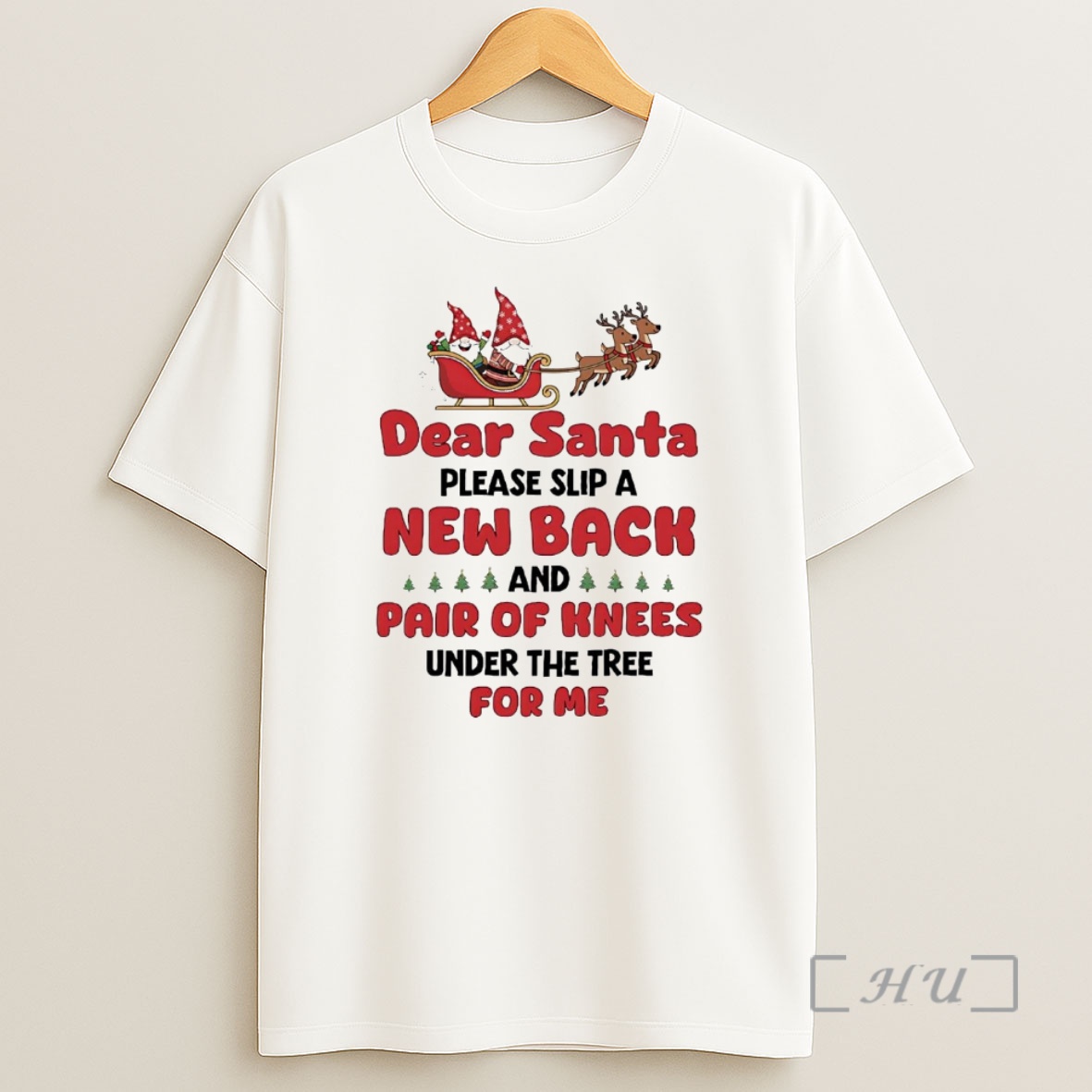 Officials Dear Santa Please Slip A New Back And Pair Of Knees Christmas Premium Shirt Sweatshirt Tee