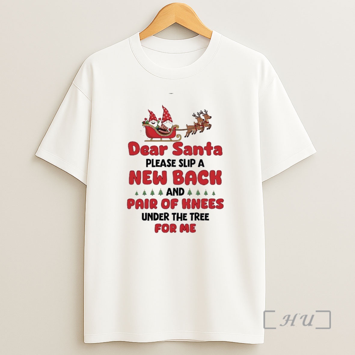 Officials Dear Santa Please Slip A New Back And Pair Of Knees Christmas Christmas Premium Shirt Sweatshirt Tee