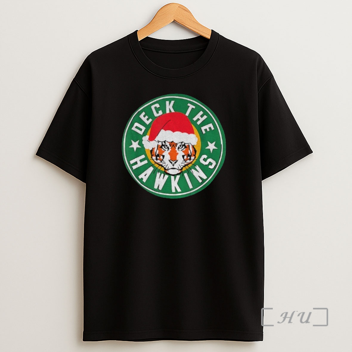 Officials Deck The Hawkins Big Chest Badge Stranger Things Merry Christmas Premium Shirt Sweatshirt Tee