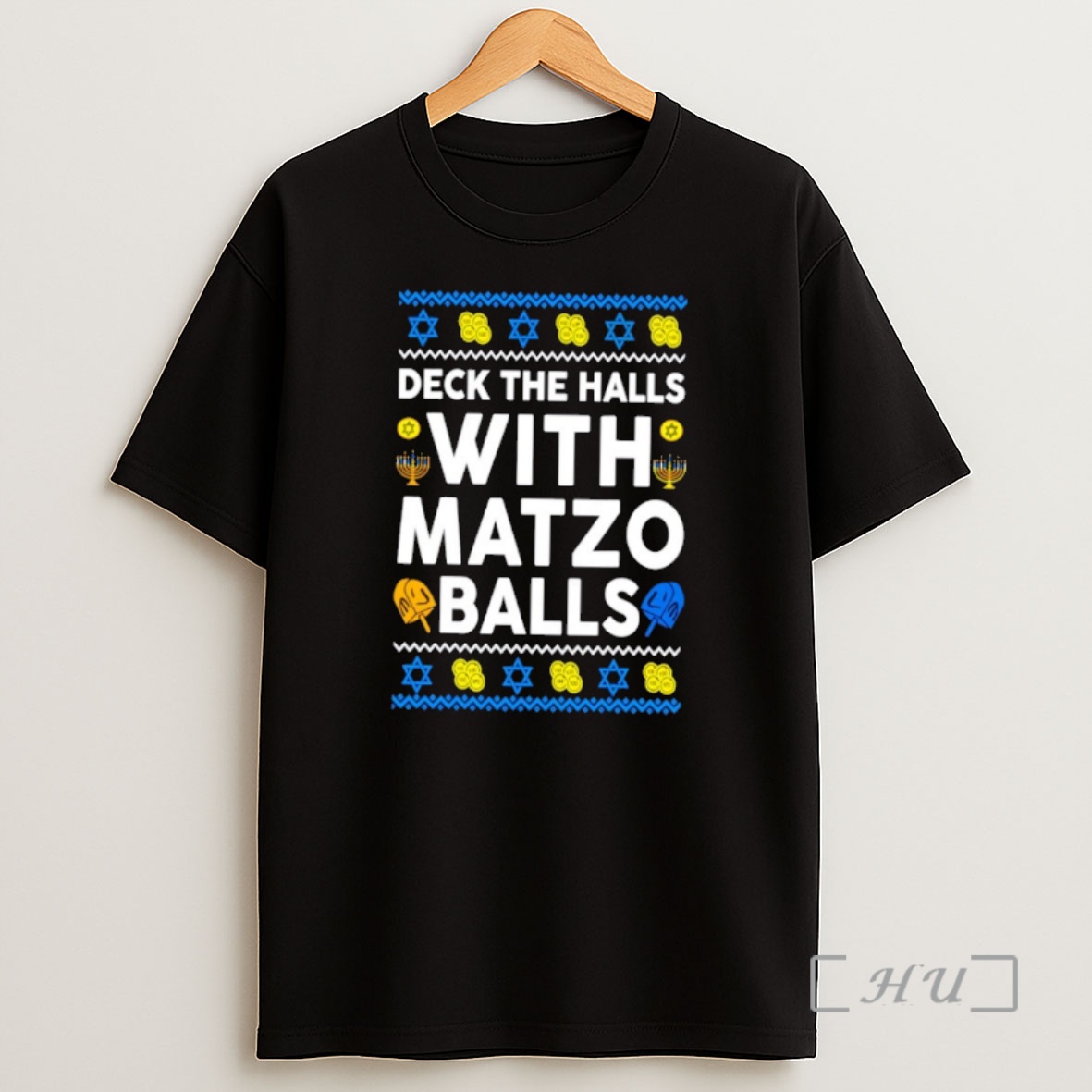 Officials Deck The Halls With Matzo Balls Hanukkah Ugly Christmas Sweat Premium Shirt Sweatshirt Tee