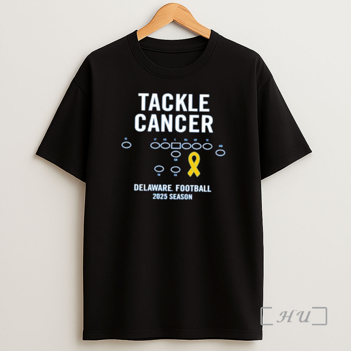Officials Delaware Fightin Blue Hens Football 2025 Season Tackle Cancer Premium Shirt Sweatshirt Tee