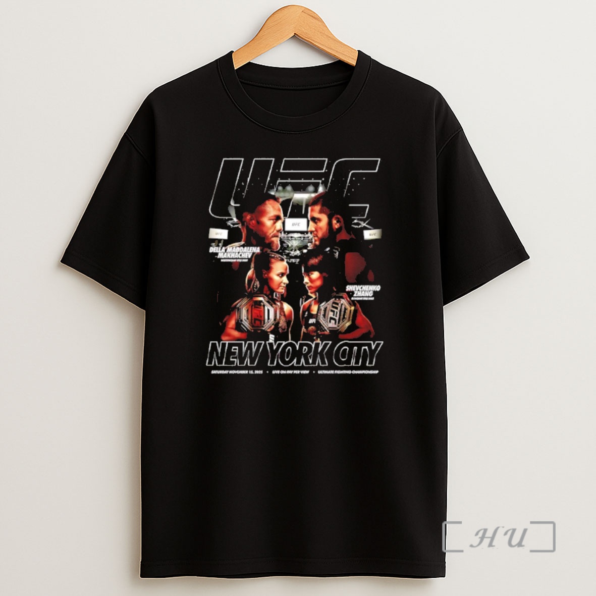 Officials Della Maddalena Vs Makhachev And Shevchenko Vs Zhang Ufc 322 Ufc 322 New York City Matchup Premium Shirt Sweatshirt Tee