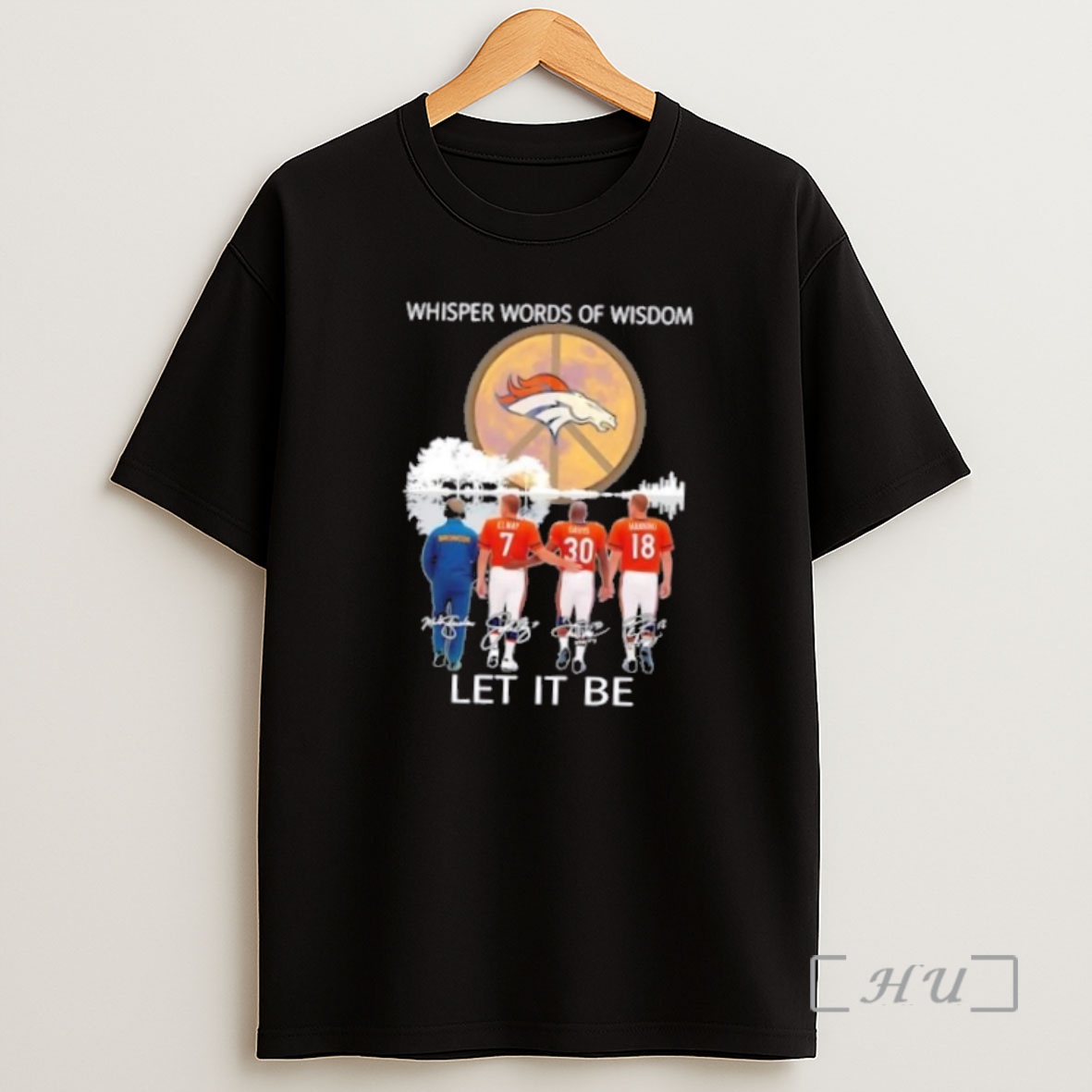Officials Denver Broncos Elway And Legends Whisper Words Of Wisdom Let It Be Signatures Premium Shirt Sweatshirt Tee