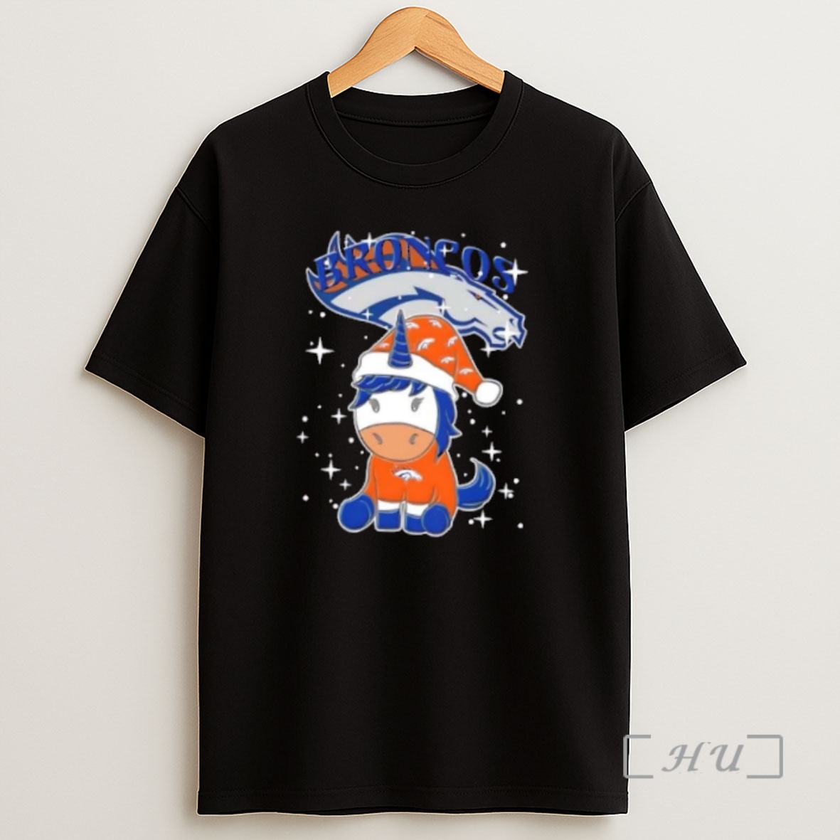 Officials Denver Broncos Football X Unicorn Merry Christmas Premium Shirt Sweatshirt Tee
