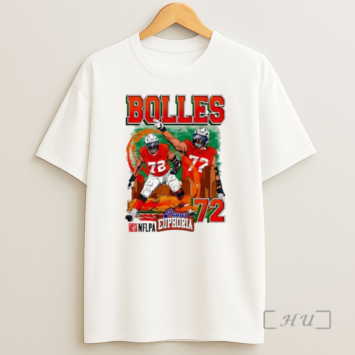 Officials Denver Broncos Garett Bolles Skyline Graphic Premium Shirt Sweatshirt Tee