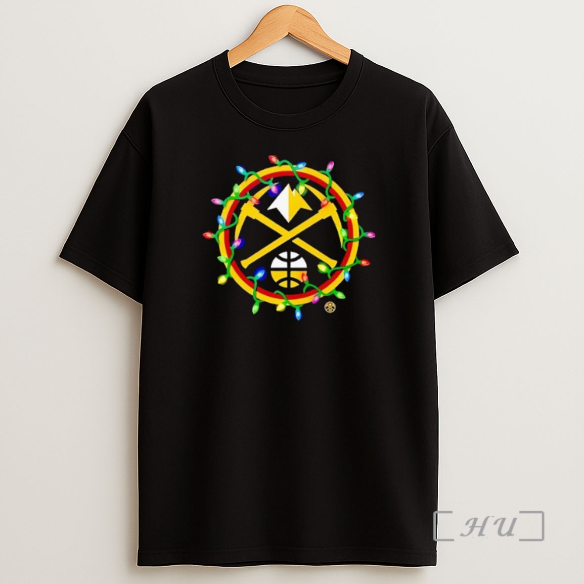 Officials Denver Nuggets Logo Lights Merry Christmas Premium Shirt Sweatshirt Tee