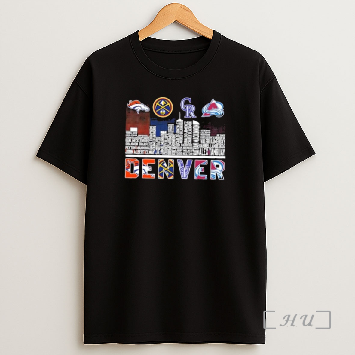 Officials Denver Sports All Names My City My Team Skyline Premium Shirt Sweatshirt Tee