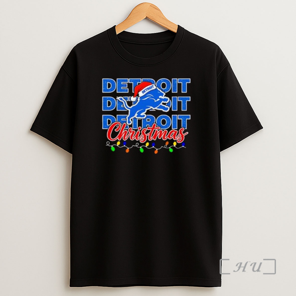 Officials Detroit Lions Christmas Lights Repeat Premium Shirt Sweatshirt Tee