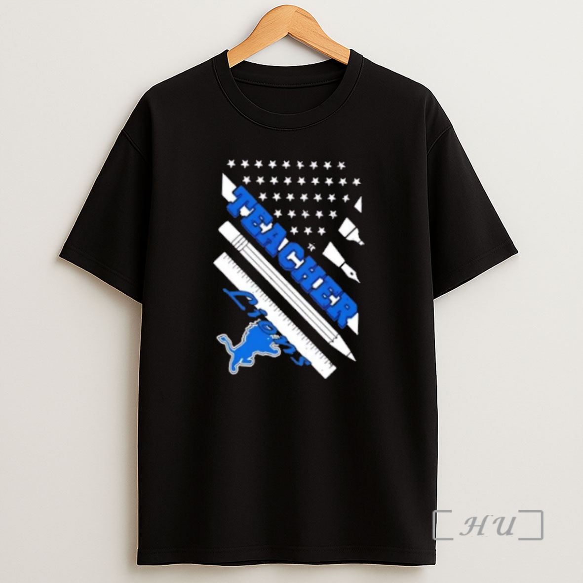 Officials Detroit Lions Football X Teacher American Flag Premium Shirt Sweatshirt Tee