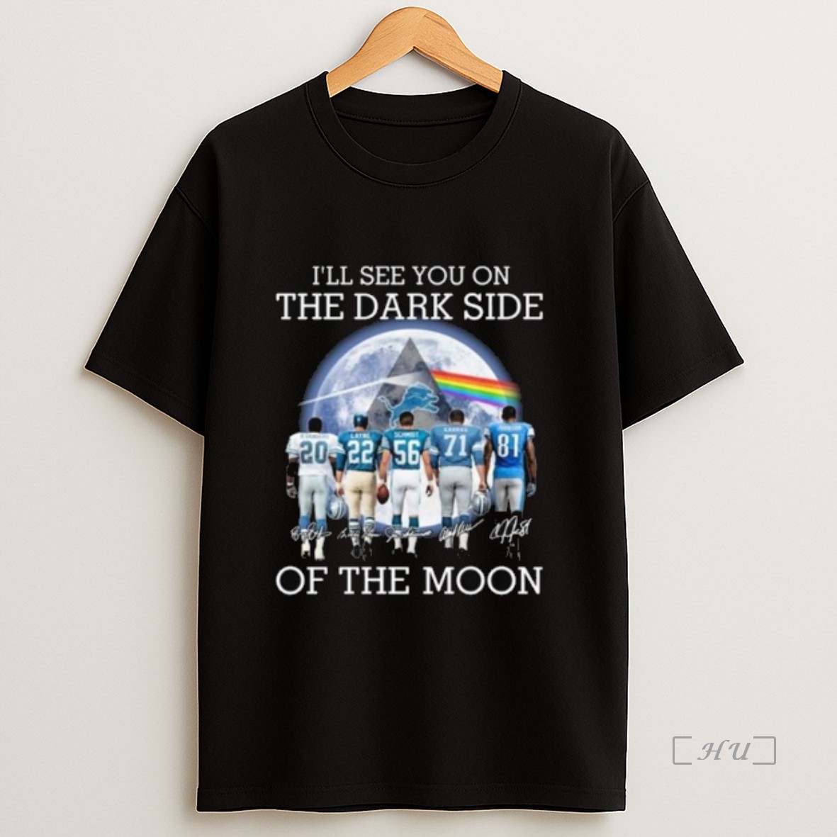Officials Detroit Lions Ill See You On The Dark Side Of The Moon Signatures 2025 Long Sleve Premium Shirt Sweatshirt Tee