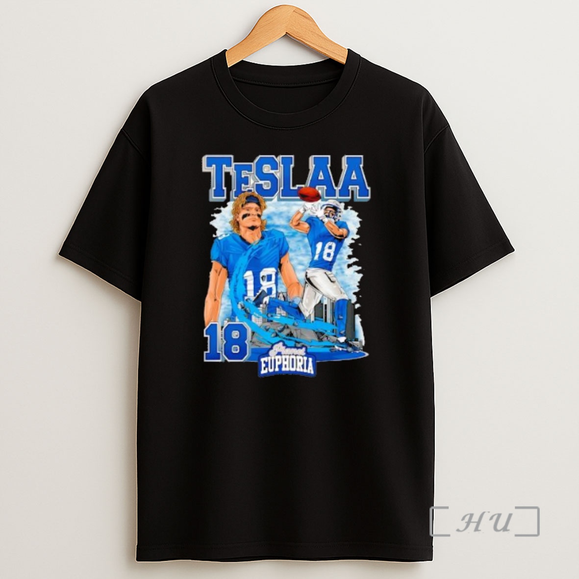 Officials Detroit Lions Isaac Teslaa 18 Skyline Graphic Premium Shirt Sweatshirt Tee