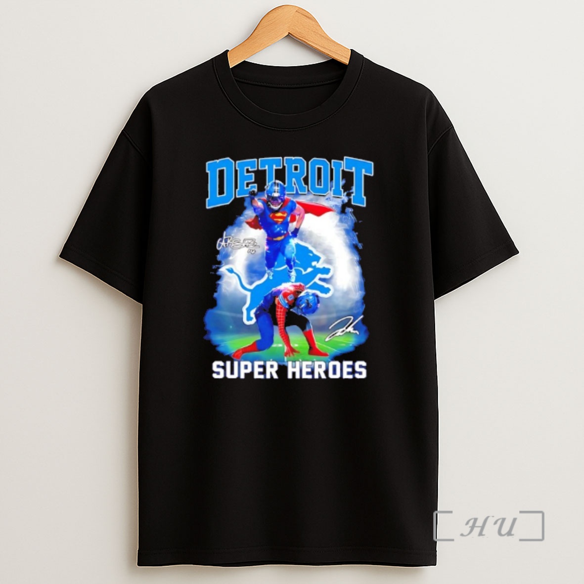 Officials Detroit Lions Super Heroes Signature Premium Shirt Sweatshirt Tee