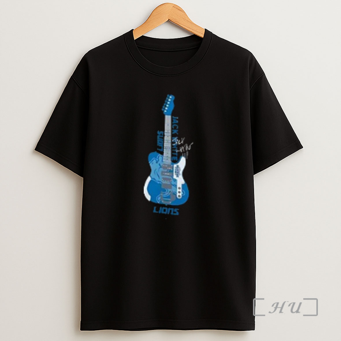 Officials Detroit Lions X Jack White Thanksgiving Halftime Show Logo Signature Premium Shirt Sweatshirt Tee