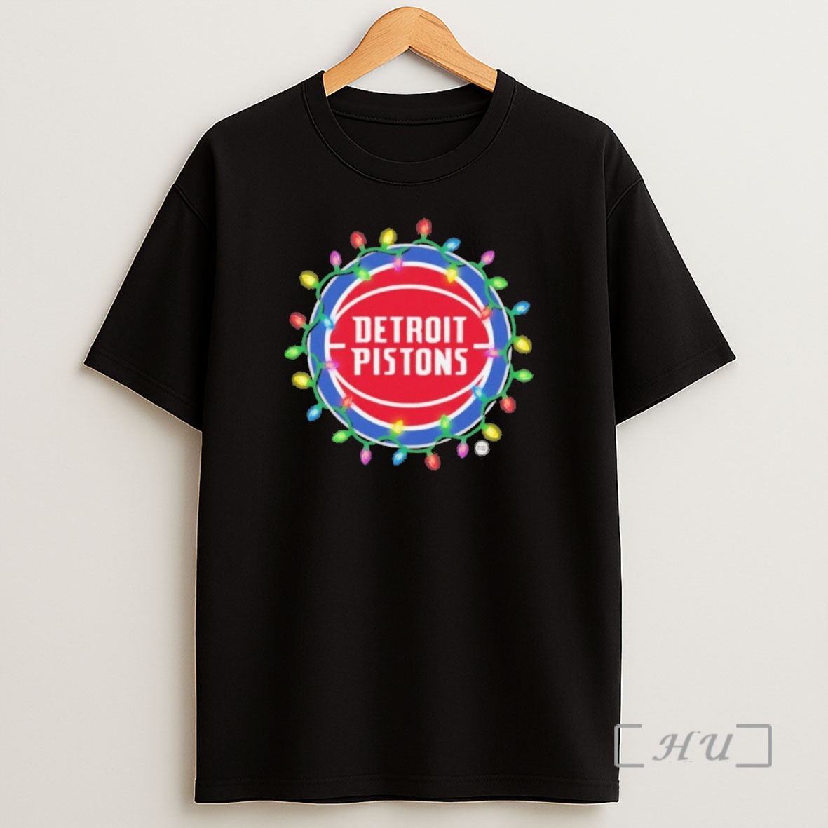 Officials Detroit Pistons Logo Light Christmas Premium Shirt Sweatshirt Tee
