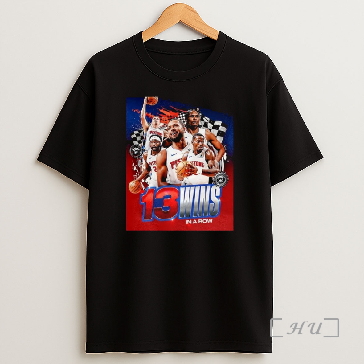 Officials Detroit Pistons Nba 13 Wins In A Row Premium Shirt Sweatshirt Tee