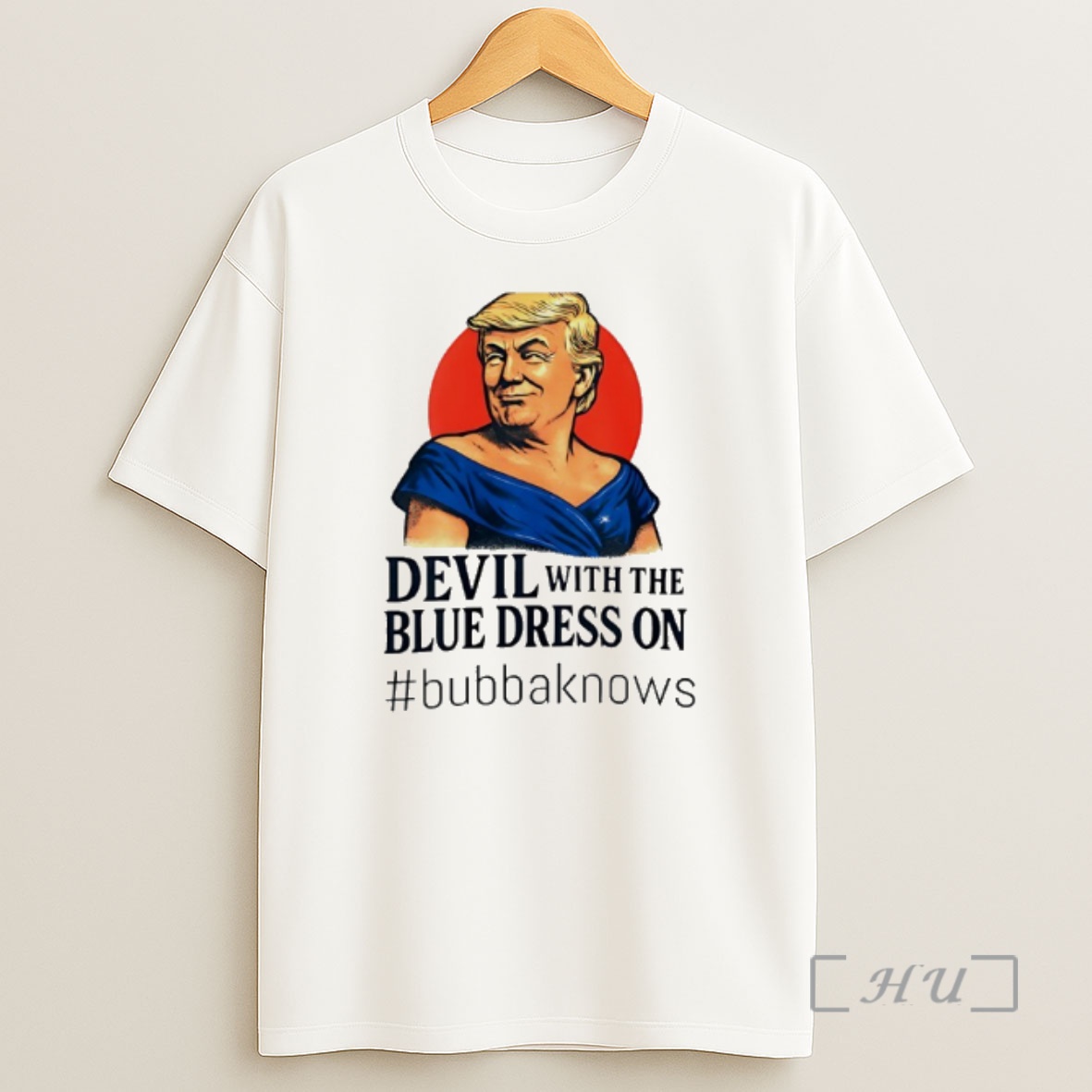 Officials Devil With The Blue Dress On Bubbaknows Trump Clinton Parody Premium Shirt Sweatshirt Tee