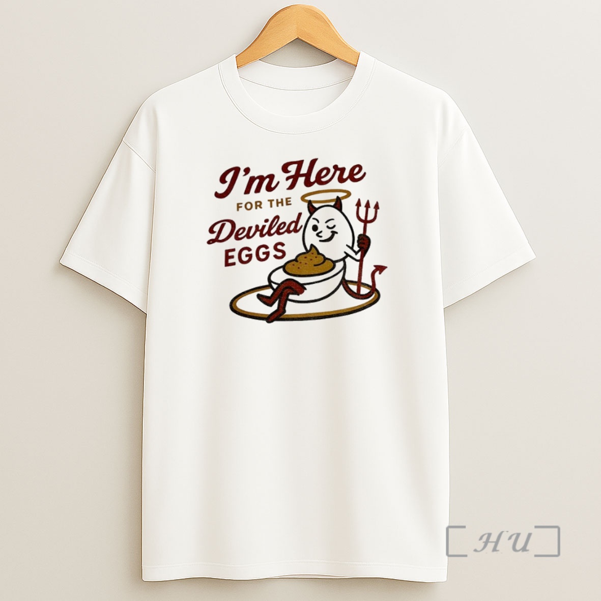 Officials Devils Im Here For The Deviled Eggs Premium Shirt Sweatshirt Tee