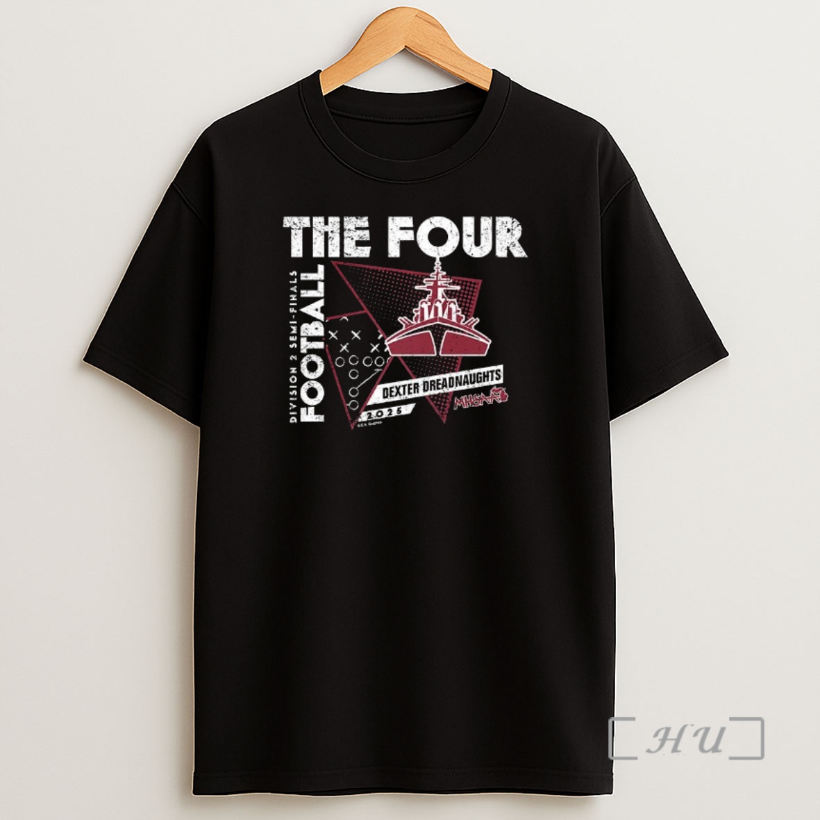 Officials Dexter Dreadnaughts 2025 Mhsaa Football Division 2 The Four Premium Shirt Sweatshirt Tee