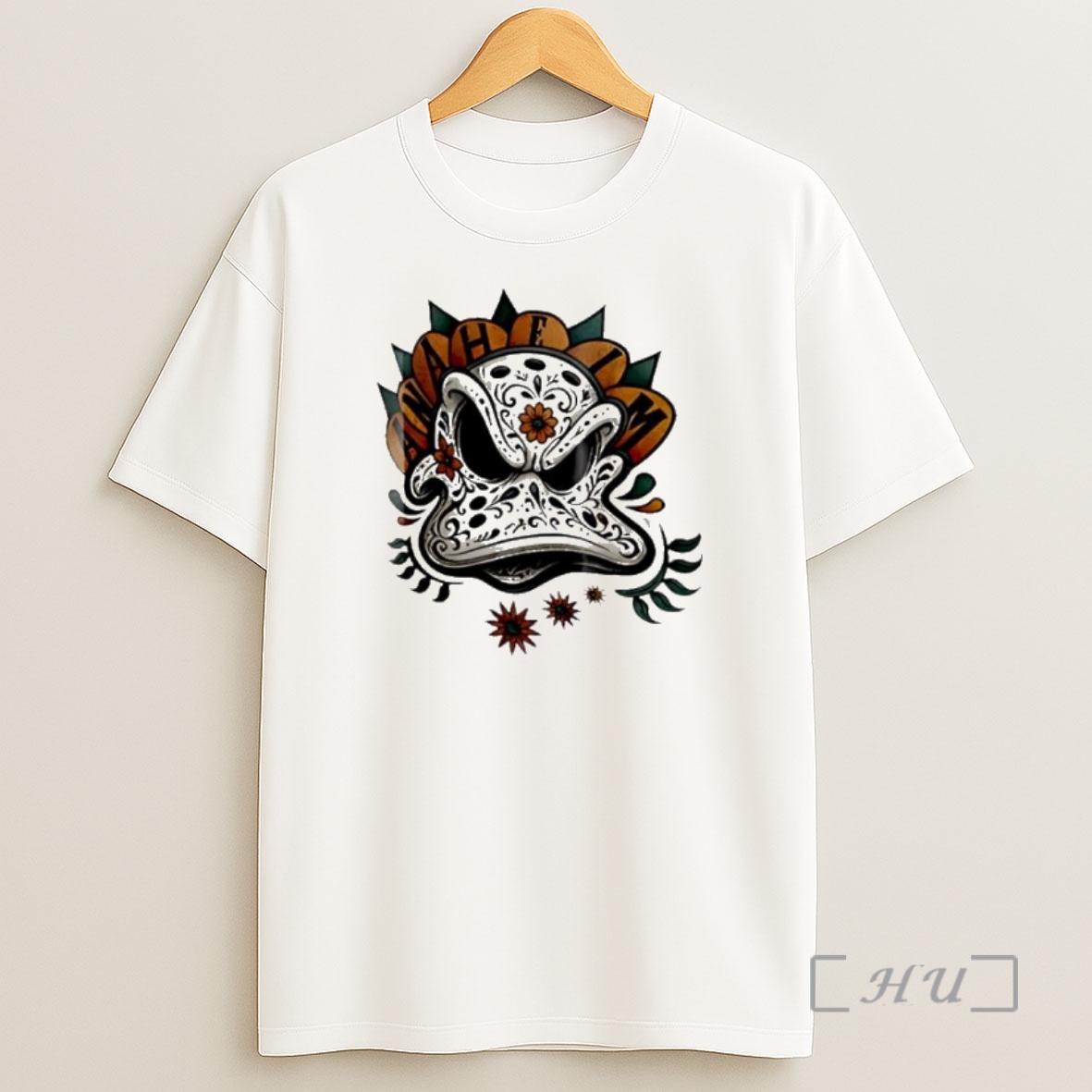 Officials Dia De Los Muertos X Anaheim Ducks Big Face Premium Shirt Sweatshirt Tee