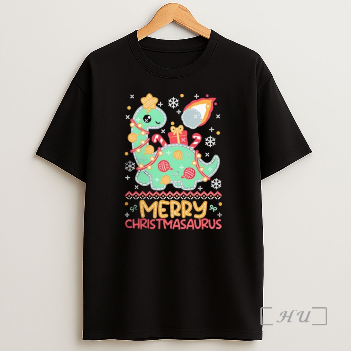 Officials Dinosaur Merry Christmasaurus Ugly Christmas Premium Shirt Sweatshirt Tee