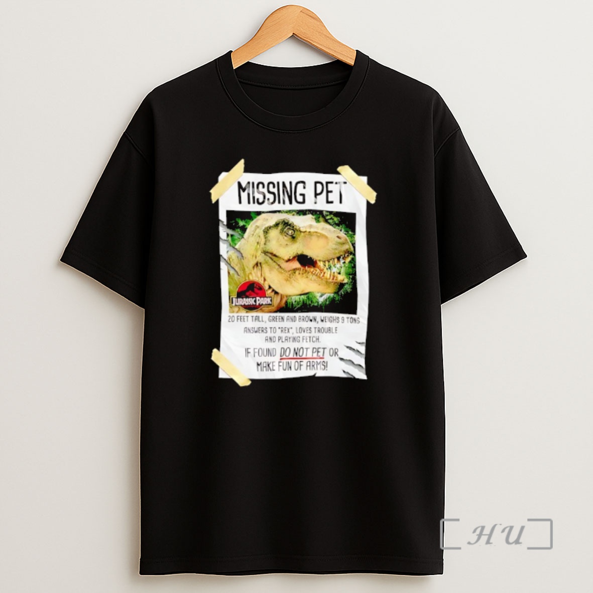 Officials Dinosaur Missing Pet If Found Do Not Pat Or Make Fun Of Arms Premium Shirt Sweatshirt Tee